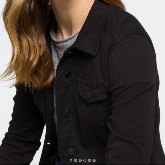 NWT Jacket LIVERPOOL LOS ANGELES Women’s  Black Rise Denim Trucker Soft - Picture 3 of 15